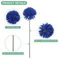 thumbnail image 2 of Uxcell Flores de Bola de Crisantemo Artificial, Ramos de Seda de Hortensia Falsos para el Hogar/Boda Azul Oscuro 30 Pack, 2 of 7