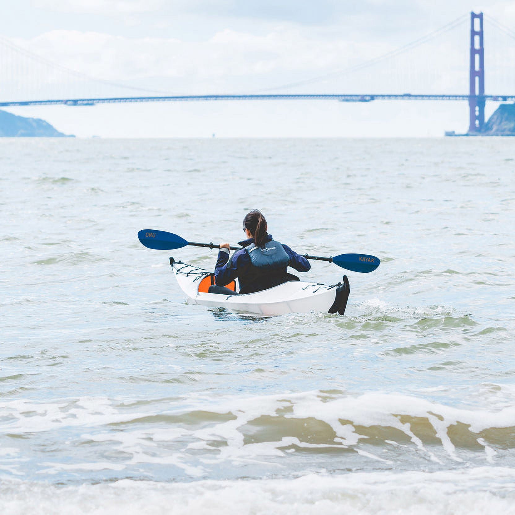 Oru Fiberglass Paddle Lightweight Fiberglass Shaft and Blades, Adjustable Length and Blade Pitch