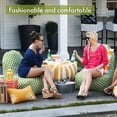 thumbnail image 5 of Majestic Home Goods Indoor Magnolia Wales Bean Bag Kick-it Chair 30 in L x 26 in W x 30 in H, 5 of 6