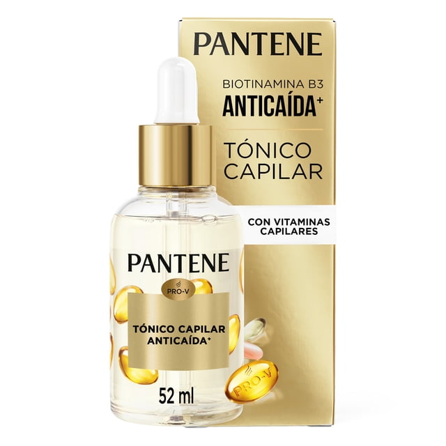 Tónico Capilar Anticaída+ Pantene Biotinamina B3, cabello saludable desde la raíz 52 ml