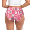 thumbnail image 3 of Womens Underwear - Pink Christmas Cheer No Show Seamless Underwear for Women, Stretch Women's Panties, Hipster Soft Comfort Ladies Panties Bikini Underwear Briefs, 3 of 6