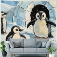 thumbnail image 4 of Orinice Penguinling Igloo Tapestry Wall Hanging Unique Style for Home Decor Art in Living Room Bedroom Dorm, 4 Sizes Available 60x50inch, 4 of 6