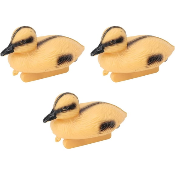 3 Pcs Floating Resin Yellow Duckling Pond Decoys, Plastic Duck Hunting Garden Decor, Duck Pond Matching Game, Floating Plastic Duck Toys, Tub Toy, Gifts