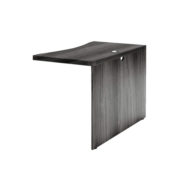 Mayline Aberdeen Series 42" Contour Bridge in Gray Steel