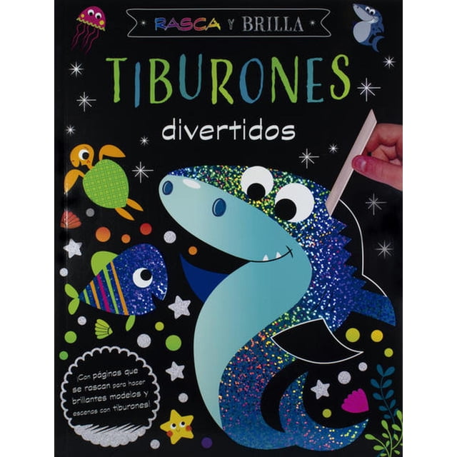 Rasca y Brilla Tiburones Divertidos Silver Dolphin 9786075327341