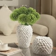 thumbnail image 5 of SPOORYYO Artificial Hydrangea Flowers with Stems - 1 Pc Cloth Material, 7x7x28cm (2.76x2.76x11.02in), B-LACK/White/Orange/Green, for Home Decoration, 5 of 6
