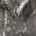 thumbnail image 3 of Silver Bed Runner without Pillow Cover, King Size 90"x18" Decorative Bed Runner, Silver & Grey Velvet Bed Scarf in Foil Velvet Bead Border - Silver Glitterati, 3 of 4