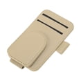thumbnail image 1 of Clip para gafas de sol de coche Unique Bargains, magnético, universal, soporte para gafas de sol en el parasol, cuero PU, blanco, 11.2x7cm, 1 Pcs, 1 of 1