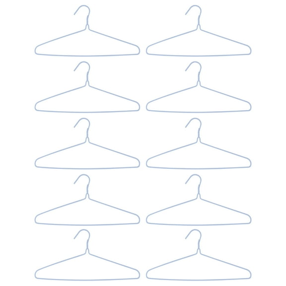Monyance Adult Hanger 10 Metal Wire Hangers Non-slip Clothes Drying for Home(15.35X8.66X0.12Inches)