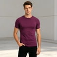 thumbnail image 3 of JTieacloth Men's T Shirts Performance Compression Workout Shirt For Wicking Athletic Top Gym Running Fitness Training Tee With Stretch And Breathable(Red,L), 3 of 6