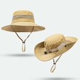 thumbnail image 4 of OJSFQUFP Women's Outdoor U V Prote Ction Foldable Sun Hats Mesh Wide Brim Beach Fishing Hat with Ponytail Hole, 4 of 4