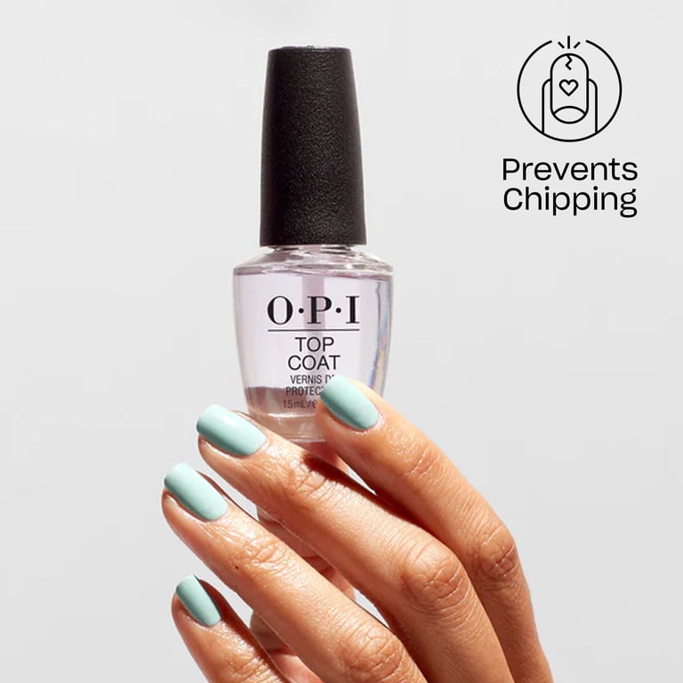 OPI Nail Lacquer Top Coat, Clear, 0.5 fl oz photo 5