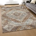 thumbnail image 6 of Addison Rugs Mayfield Premium Machine Washable Transitional Geometric Paprika Rectangle Rug, 9' x 12', 6 of 6