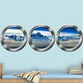 thumbnail image 2 of VWAQ Porthole Window Decals For Wall, Arctic Wall Decal - Glacier Wall Art -SPW23 (Silver, 20" Diameter), 2 of 2
