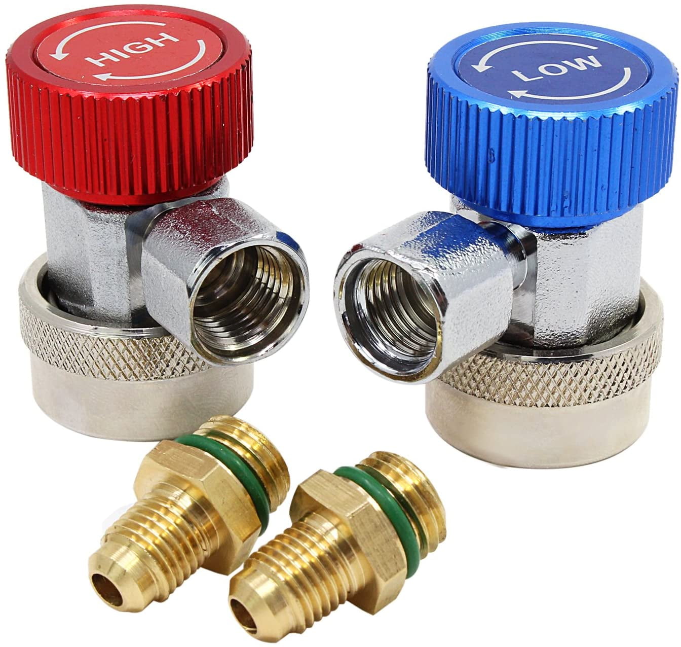 Car Air Conditioner R134a Adjustable Quick Coupler Connector Adapter Blue+S R4B5 