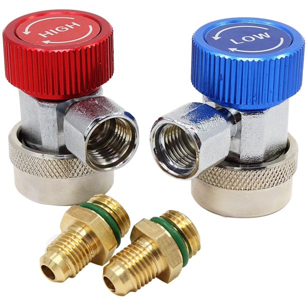 High Low Adjustable Ac R134A Quick Coupler Connector Adapter Auto Air