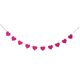 thumbnail image 1 of KAKOWELY Banderines de fieltro con forma de corazón para decoración de bodas, fiestas y el hogar, 110 pulgadas (rojo rosa), 1 of 4