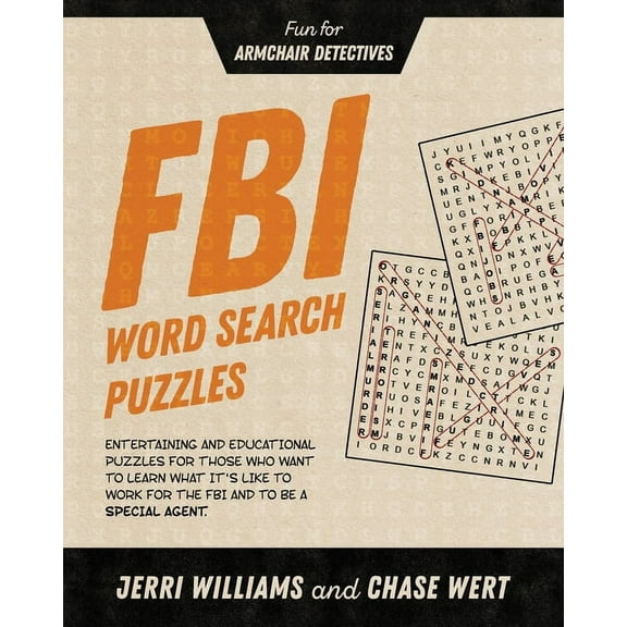 FBI Word Search Puzzles: Fun for Armchair Detectives, (Paperback)
