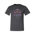 thumbnail image 2 of Wild Bobby, Dreamcatcher with Flowers, Pop Culture, Men Graphic Tees, Heather Black, 4XL, 2 of 3