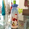 thumbnail image 5 of Juego de 3 bolsas de vino, bolsa de regalo para botellas con cordón, bolsas de regalo para botellas de vino, funda para botella de vino de Navidad, bolsa de regalo de vino de Navidad, decoraciones nav, 5 of 5