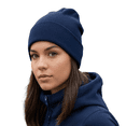 thumbnail image 4 of Sportsman Beanie Hat Men Women Classic Knit Cuffed Plain Skull Cap 12" Solid Cuffed Beanie ( Navy One Size), 4 of 5