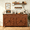 Cherry, variant on Frmobepts 63"W Kitchen Sideboard Credenza, 4-Doors 3-Drawer Wood Buffet Storage Cabinet with Adjustable Shelves for Dining Room, Cherry