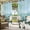 Blue, variant on Spring Floral Outdoor Curtains for Patio Waterproof, Grommet Outdoor Privacy Panels, White Magnolia Flowers Barn Door Farmhouse Beige Weatherproof Outside Curtains for Porch 54"Wx108"L, 2 Panel