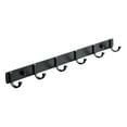 thumbnail image 2 of Aluminum Clothes Coat Robe Wall Mounted Hook Towel Rack Rail , 6 Hooks, 2 of 9