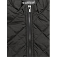 thumbnail image 7 of DARING DIVA Women's Zip Stand Collar Quilted Padded Vest XL Black, 7 of 7