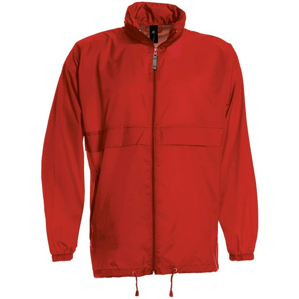 B&C - Chaqueta/Cortavientos Ultraligero Transpirable modelo Sirocco para hombre (Rojo)
