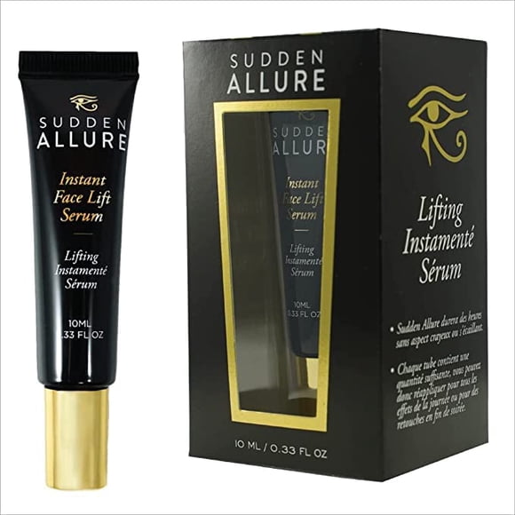 Sudden Allure Instant Face Lift Suero - Borra debajo de las bolsas de los ojos y arrugas en 60 segundos - Crema reafirmante de loción facial y de suero para los ojos - Aprieta y reduce instantáneament