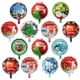 thumbnail image 2 of 10 globos de aluminio navideños de 18 pulgadas con texto "Feliz Año Nuevo, Papá Noel 2024", decoración en español, Feliz Navidad, globos de helio, regalo para niños, 2 of 5