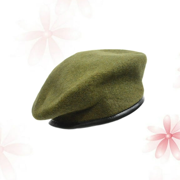 FESTFENDS Mens Sun Hats Beret Hat Wool Army Green 1Set