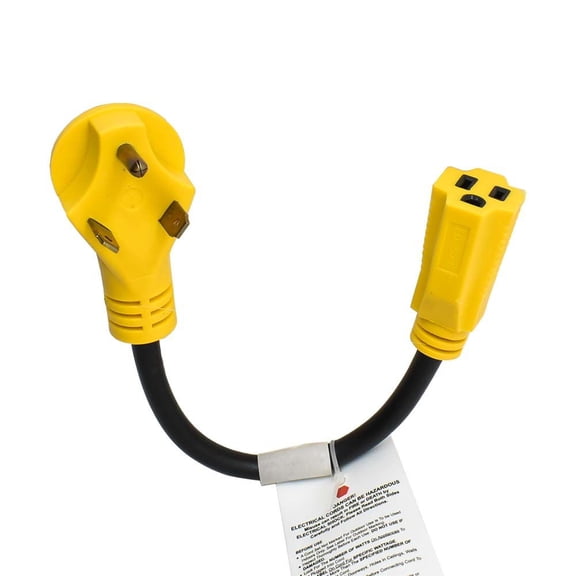 Superior Electric RVA1502 80 oz, 30 A Male to 15 A Female Adaptor with Cable RV Part