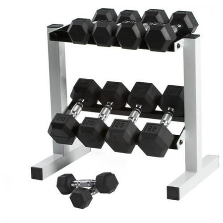 cap lb barbell rubber dumbbell weight hex rack weights dumbbells walmart gym sets coated pair equipment 5lb 45lbs fixed fitness