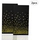 thumbnail image 4 of 2 manteles de lunares dorados, manteles de fiesta, mantel rectangular de 137 x 274 cm, manteles reutilizables, mantel impermeable, manteles de plástico, manteles de mesa de fiesta (negro), 4 of 5