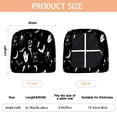 thumbnail image 3 of Black Halloween Witchy Symbols Seat Covers for Dining Room Chairs Set Of 4,Stretch Printed Washable Chair Seat Cover with Elastic Ties and Button,Removable Waterproof Couch Cushion Covers, 3 of 6
