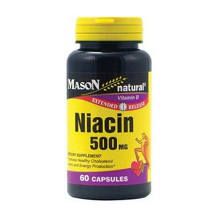 - Mason Natural Niacin 500 Mg Extended Release Capsules - 60 Ea