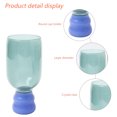 thumbnail image 3 of Multicolour Drink Glass Sweets Ice Cream Cup, Glass Dessert Cups For Parfait Fruit Salad or Pudding, 350MLstyle:style 2;, 3 of 5