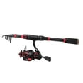 thumbnail image 1 of Reel Combo Set,2.1m Telescopic Fishing Rod Fishing Gear Set Fishing Pole Kit Streamlined Design, 1 of 14