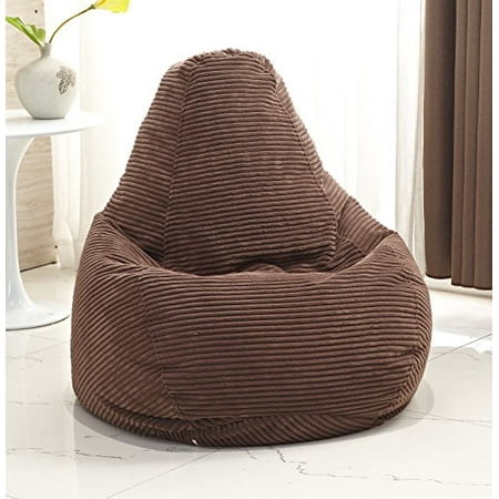 Adult Size Bean Bag Chair In Dark Brown Brickseek