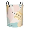 thumbnail image 3 of YFYANG Waterproof Laundry Hamper, Interesting Line Geometry Laundry Basket Oxford Fabric with Handle Foldable, S, 3 of 8