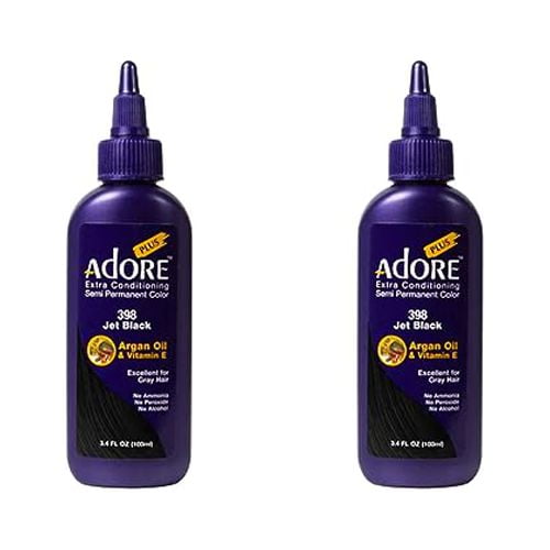 Adore Plus #398 Color de cabello semipermanente 100 ML Negro Intenso