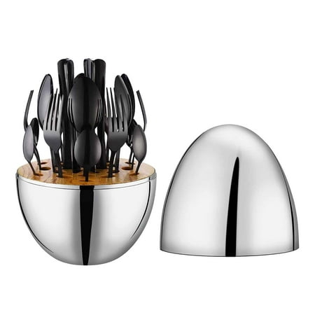 

lulshou Home & kitchen 24 Piece Golden Set Knife Fork Spoon Stainless Steel Western Tableware Mood Tableware Storage Business Gift Set on Clearance