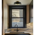 thumbnail image 6 of Kira Home Gianna 12" 2-Light Modern Semi Flush Mount Close to Ceiling Light + Dome Shade, Golden Brass + Black Finish, 6 of 7