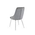 thumbnail image 2 of Topline Home Furnishings Velvet Side Chair with Chrome Legs, 2 of 6