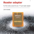thumbnail image 1 of Kuymtek Adaptador de lector de tarjetas Secure Digital para PS2 MX4SIO SIO2SD (naranja transparente), 1 of 7