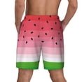 thumbnail image 4 of Uemuo Watermelon Pattern Mens Swim Trunks Quick Dry Board Shorts with Mesh Lining, Stretch Beach Shorts Quick Dry No-Chafing Board Shorts-Medium, 4 of 9