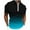 Sky Blue, variant on Dagugfen Mens Summer Shirts Short Sleeve Zipper Lapel V Neck Slim Gradient Color Travel Casual Tops
