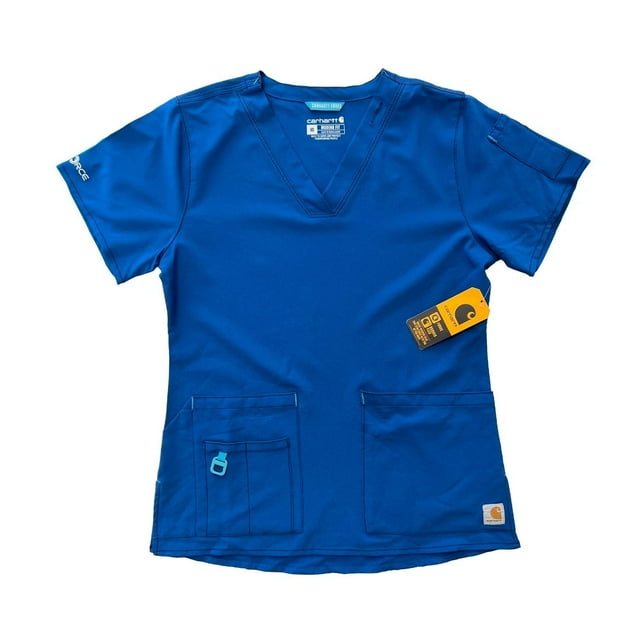 Carhartt Haut Uni à Col en V Robuste Flex pour Femmes avec Poche et Anneau en D (M03)